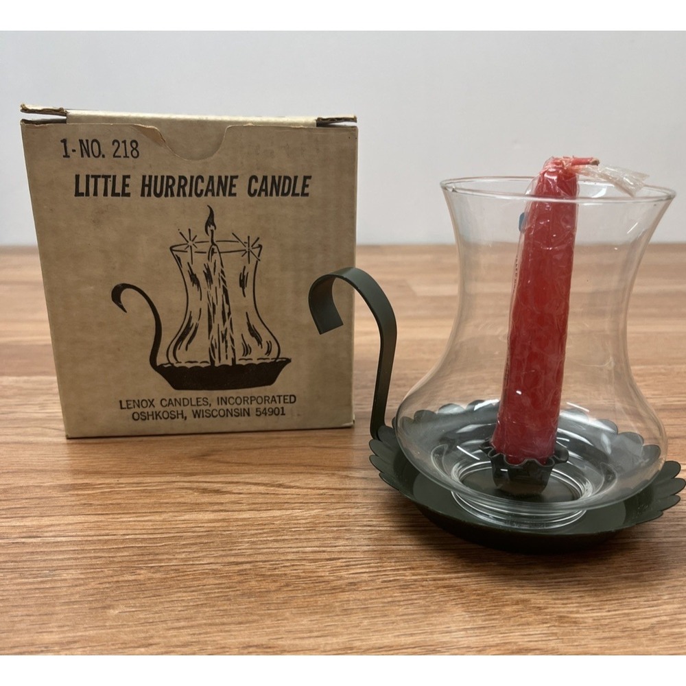 Vintage Paragon Little Hurricane Candle Holder with Lenox Candle NEW